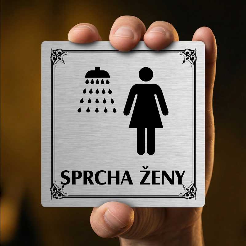 Sprcha ženy, 100x100mm, bílá, Nevada